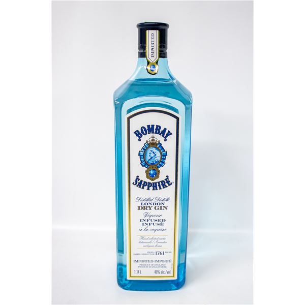 BOMBAY SAPPHIRE LONDON DRY GIN 40% 1.14L