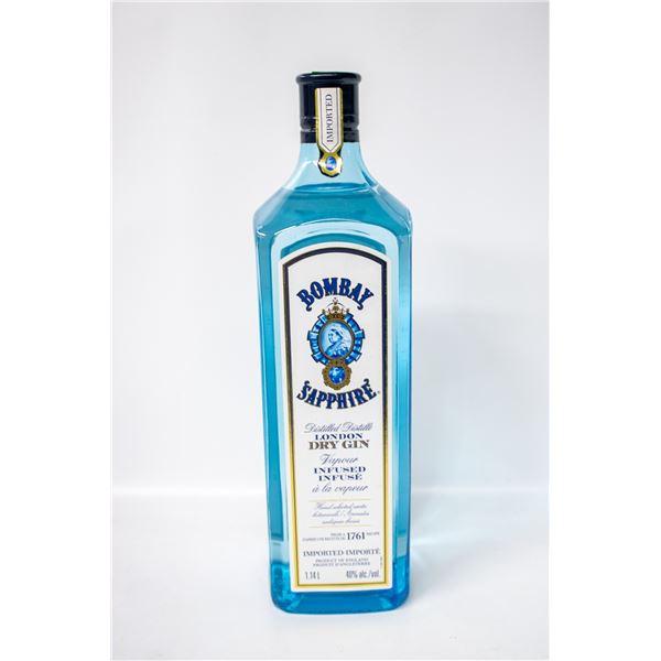 BOMBAY SAPPHIRE LONDON DRY GIN 40% 1.14L