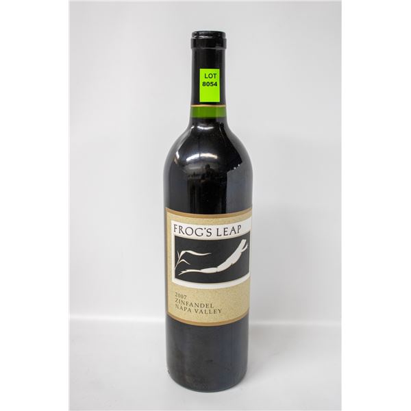 FROG'S LEAP 2007 ZINFANDEL NAPA VALLLEY 750ML