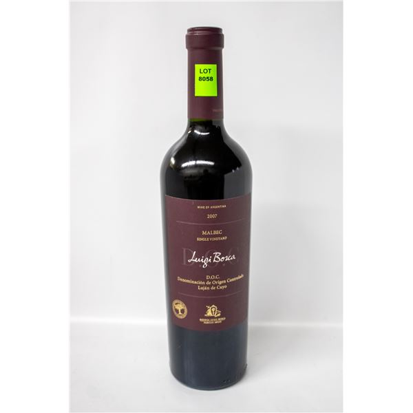 2007 LUIGI BOSCA MALBEC 750ML 14.3%