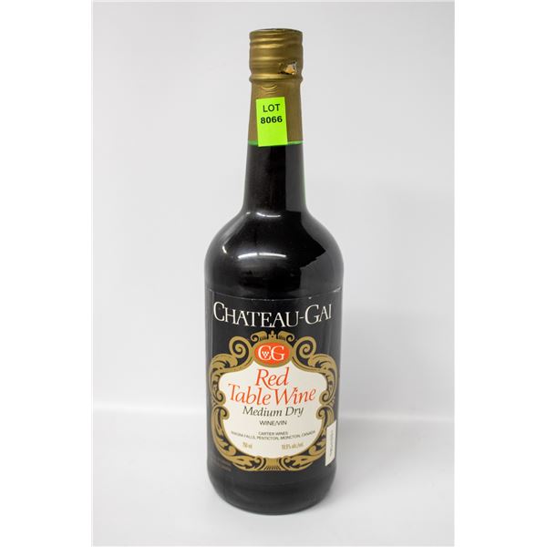 CHATEAU-GAI RED TABLE WINE MEDIUM DRY WINE