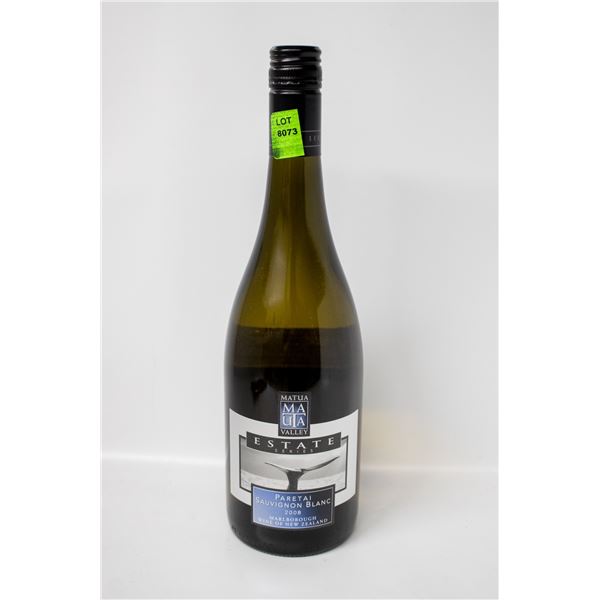 MATUA VALLEY ESTATE SERIES 2008 PARETAI SAUVIGNON