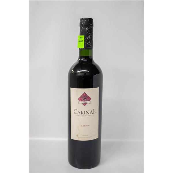 2008 CARINAE MALBEC RESERVA 750ML 14.5%