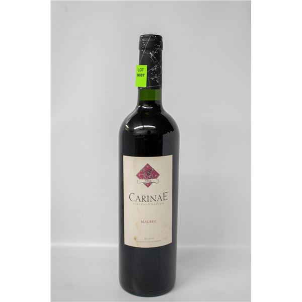 2008 CARINAE MALBEC RESERVA 750ML 14.5%