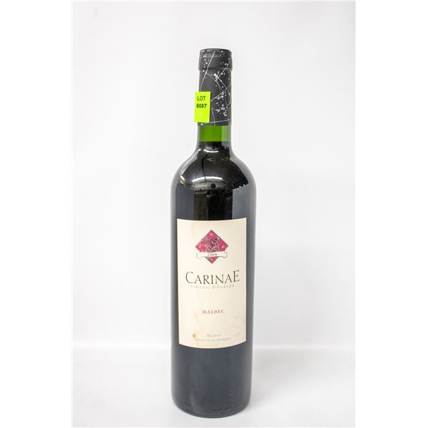 2008 CARINAE MALBEC RESERVA 750ML 14.5%