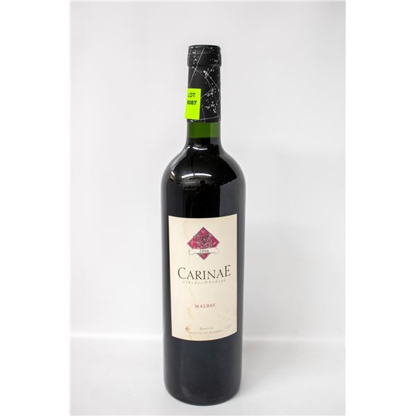 2008 CARINAE MALBEC RESERVA 750ML 14.5%