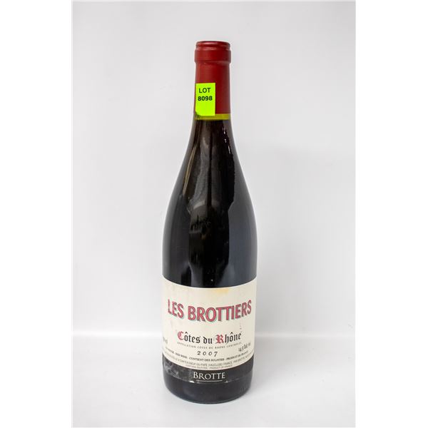 2007 LES BROTTIERS COTES DU RHONE BROTTE 750ML