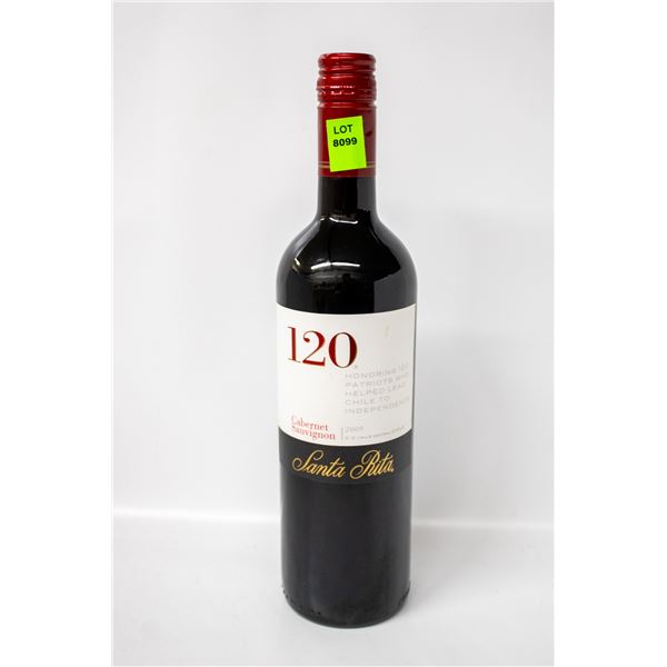 2009 SANTA RITA 120 CABERNET SAUVIGNON 750ML 13.5%