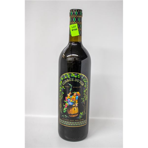 CIRQUE DU VIN 2007 VINTAGE RED WINE 750ML 14.5%