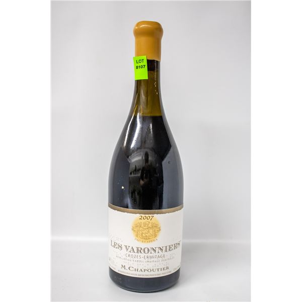 2007 LES VARONNIERS M CHAPOUTIER 750ML 13.5%