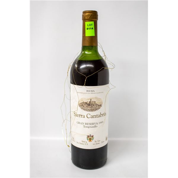 1995 SIERRA CANTABRIA GRAN RESERVA TEMPRANILLO