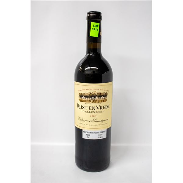 2006 RUST EN VREDE STELLENBOSCH CABERNET SAUVIGNON