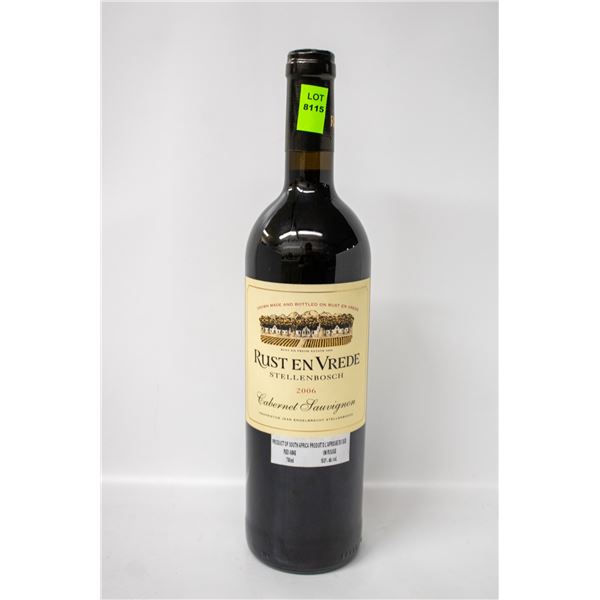 2006 RUST EN VREDE STELLENBOSCH CABERNET SAUVIGNON