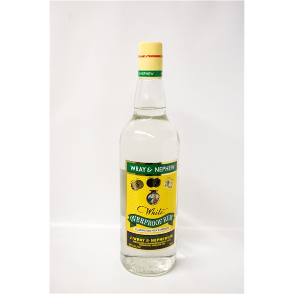 WRAY & EPHEW WHITE OVERPROOF RUM 750ML 63%