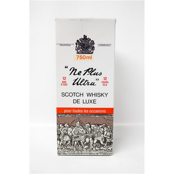 NE PLUS ULTRA SCOTCH WHISKY DE LUXE 12 YEAR AGED