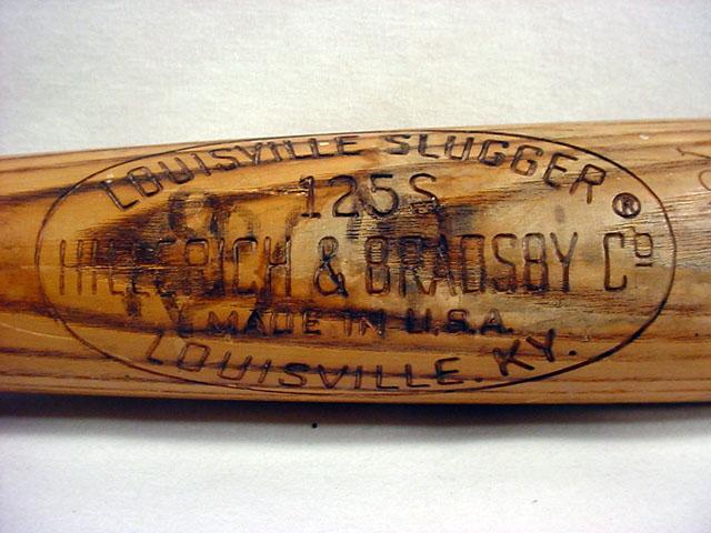 Batte De Baseball Vintage Jackie Robinson - Louisville Slugger 125 - Bois Massif