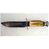 Image 1 : EARLY ART ULLIS HUNTING KNIFE W/ STAG HANDLE - Bla