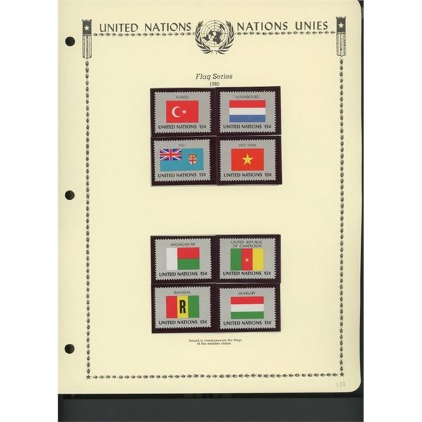 United Nations New York Stamps 1980