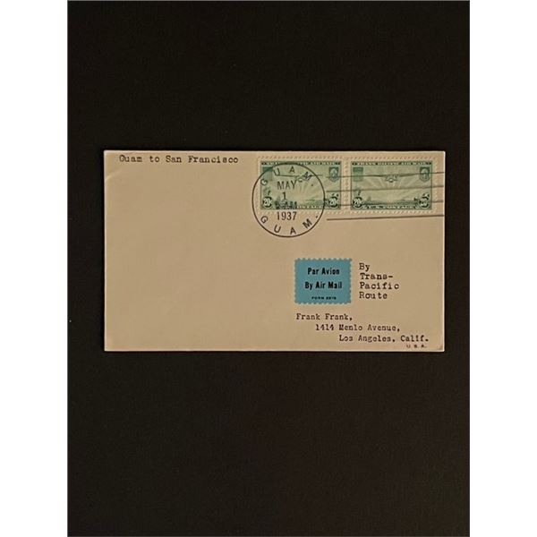 1037 Guam to San Francisco CA First Day Cover