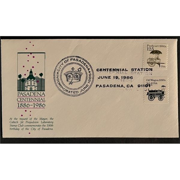 Pasadena Centennial First Day Cover