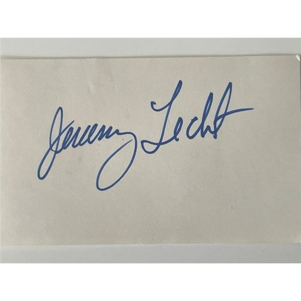 Jeremy Licht original signature
