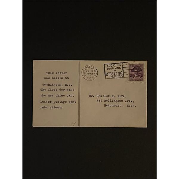 1932 Washington DC First Day Cover