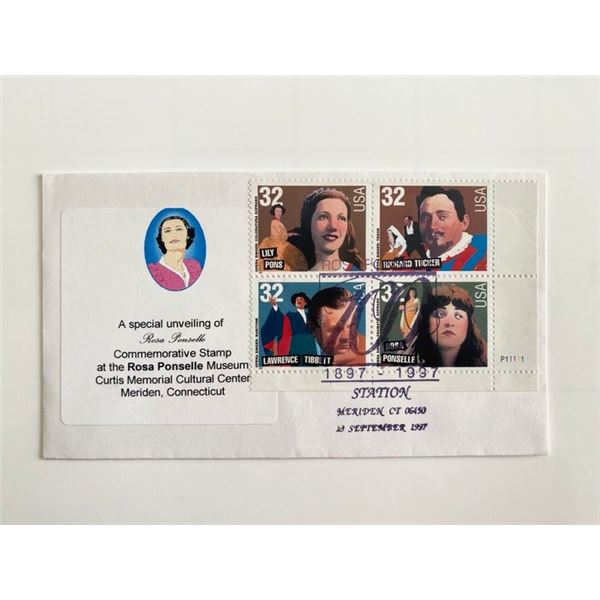 Rosa Ponselle Museum First Day Cover