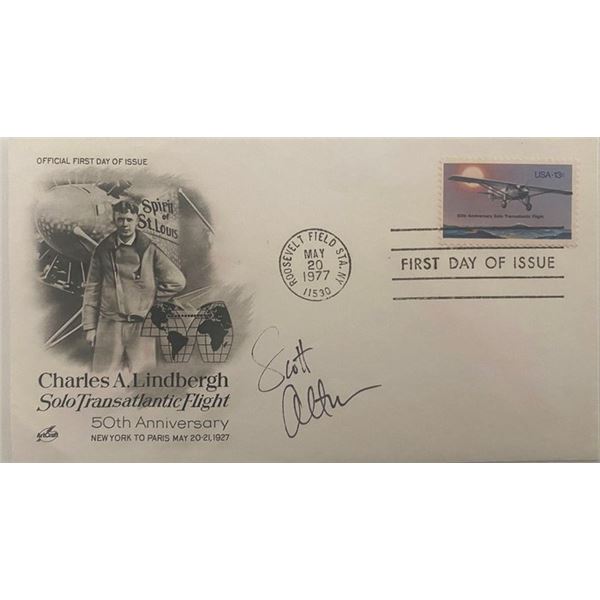 Astronaut Scott Altman signed Solo Transatlantic Flight 50th Anniversary cover