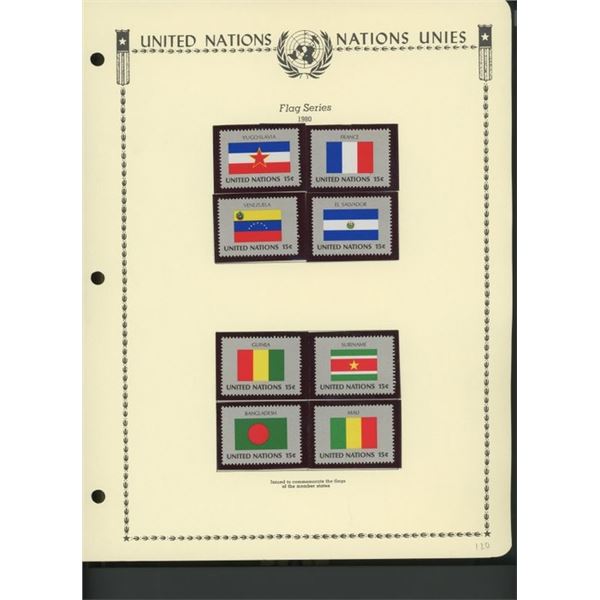 United Nations New York Stamps 1980