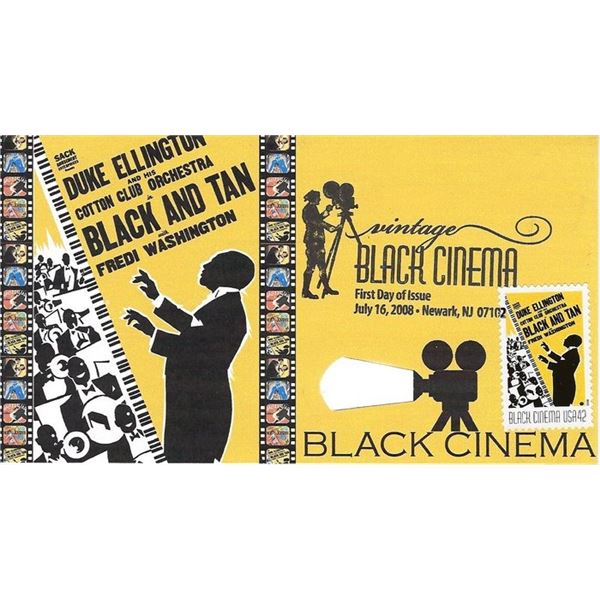 Black and Tan Vintage Black Cinema First Day Cover