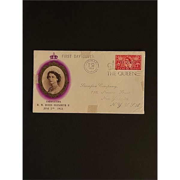 1953 England Queen Elizabeth II First Day Cover