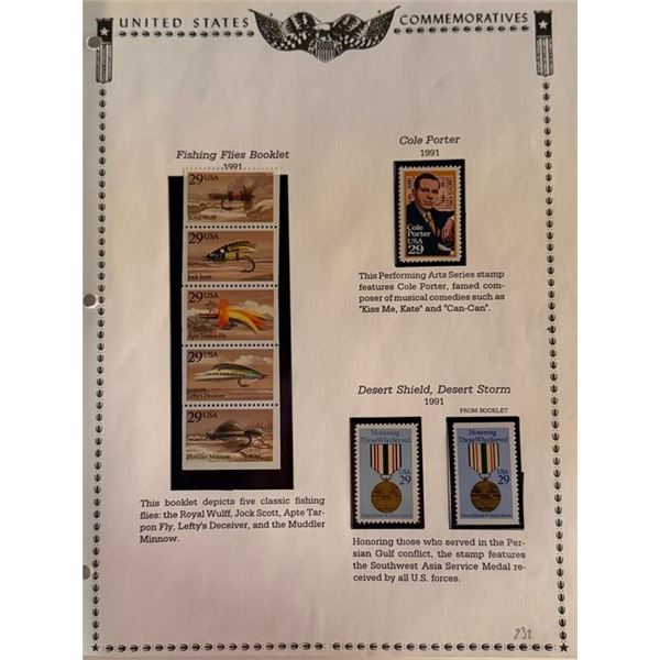 1995 U.S. Postal Issues Collection – American Scenes, Transportation & Flag
