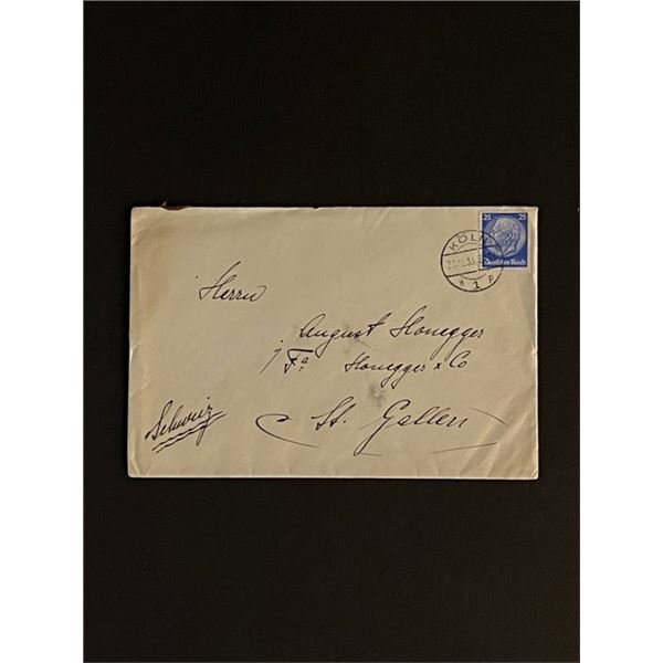 Vintage German Reich Stamped Envelope