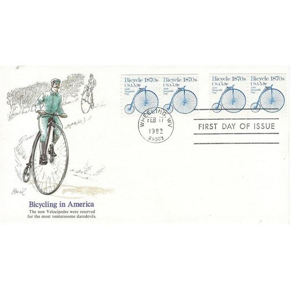 Bicycling in America FDC