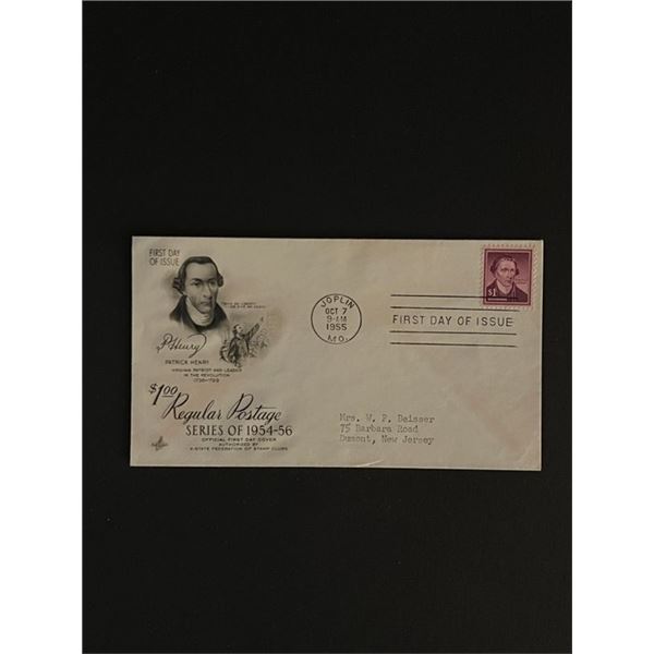 1955 Patrick Henry Missouri First Day Cover