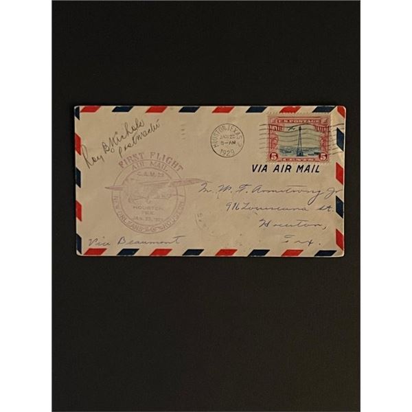 1929 Houston Texas First Flight First Day Cover