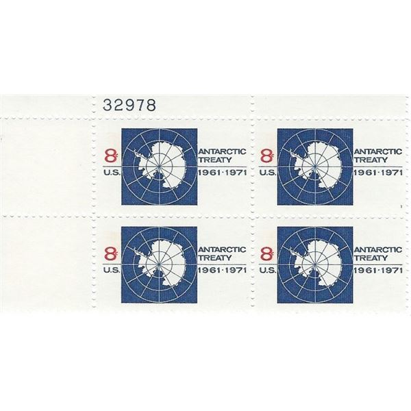Antarctic Treaty Plate Block