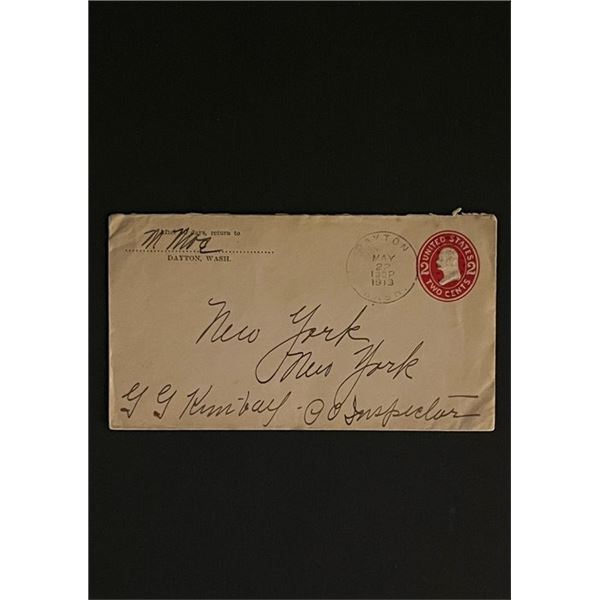 1913 Dayton Washington First Day Cover
