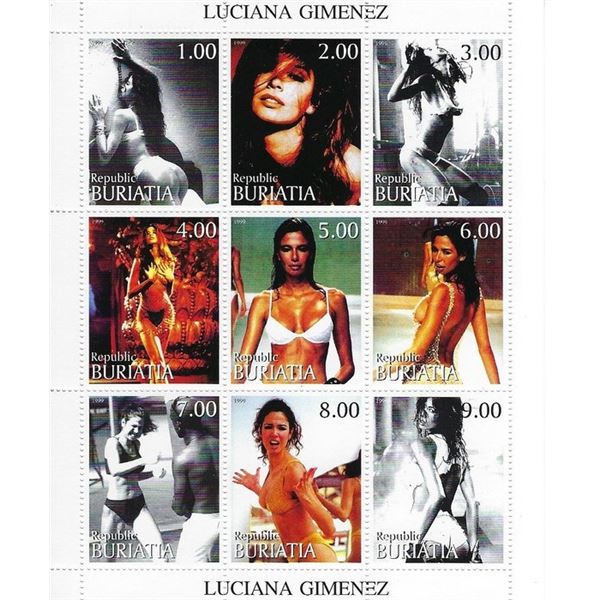 Luciana Gimenez - Buryatia - Cinderella Stamp Set