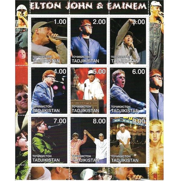 Elton John Cinderella Stamp Set