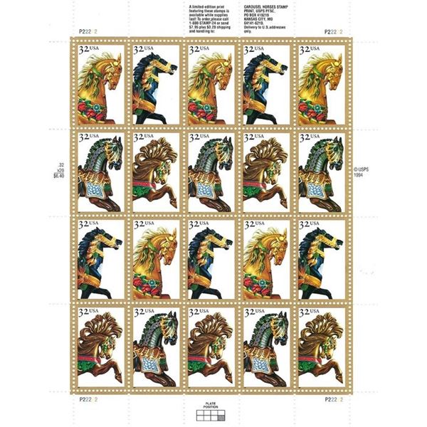 Carousel Horses Stamps
