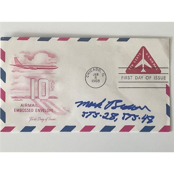 Test pilot Mark Brown signed cover