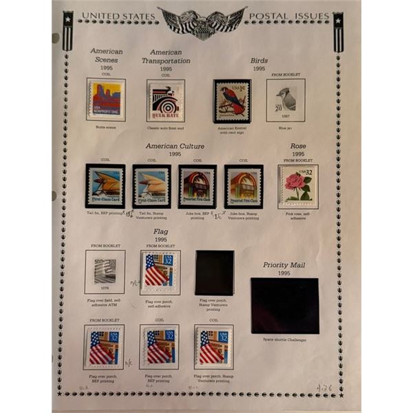 1991 U.S. Fishing Flies Booklet, Dale Porter & Desert Shield/Storm Stamps