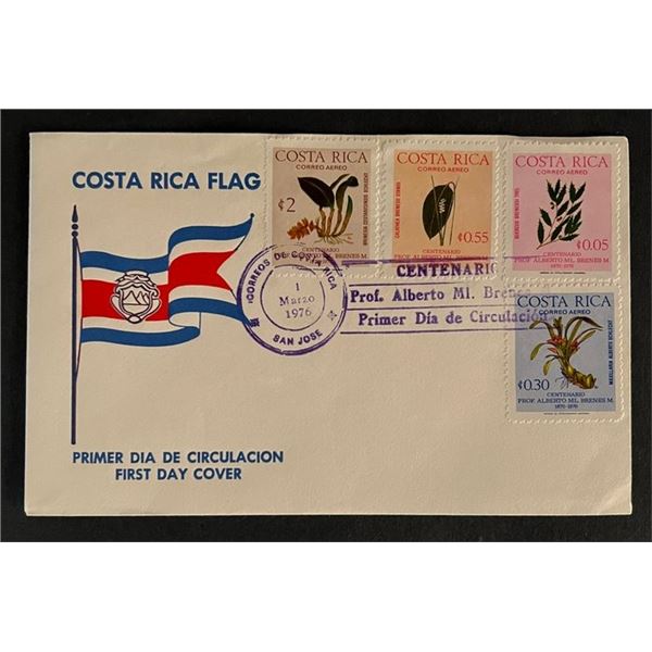 Costa Rica Flag First Day Cover