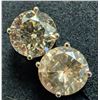 Image 3 : 14K(1.65G), NATURAL CHAMPAGNE DIAMOND (2.84CT) EARRINGS, APPRAISED INSURANCE VALU...