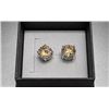 Image 5 : 14K(1.65G), NATURAL CHAMPAGNE DIAMOND (2.84CT) EARRINGS, APPRAISED INSURANCE VALU...