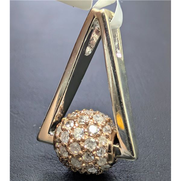14K(2.09G), DIAMOND (0.5CT) PENDANT, APPRAISED INSURANCE VALUE $2370