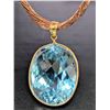 Image 1 : 10K(9G), BLUE TOPAZ  (39.3CT) PENDANT, SUGGESTED RETAIL VALUE $2000
