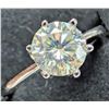 Image 1 : 10k(2.06g),  MOISANNITE (1ct) RING, SIZE6, APPRAISED INSURANCE VALUE $1585