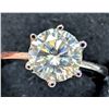 Image 2 : 10k(2.06g),  MOISANNITE (1ct) RING, SIZE6, APPRAISED INSURANCE VALUE $1585